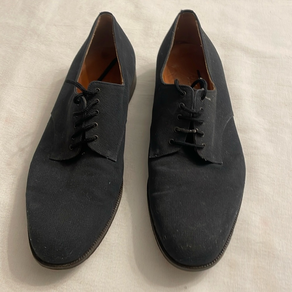 Navy Ferragamo Dress Shoes